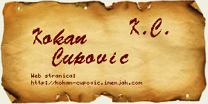 Kokan Čupović vizit kartica